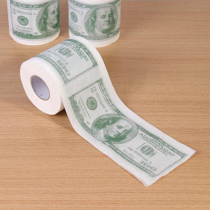 Hundred Dollar Bill Funny Novelty Toilet Paper Roll by HitMyNeed