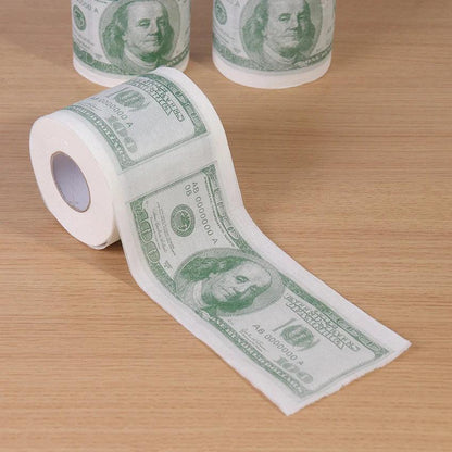 Hundred Dollar Bill Funny Novelty Toilet Paper Roll by HitMyNeed