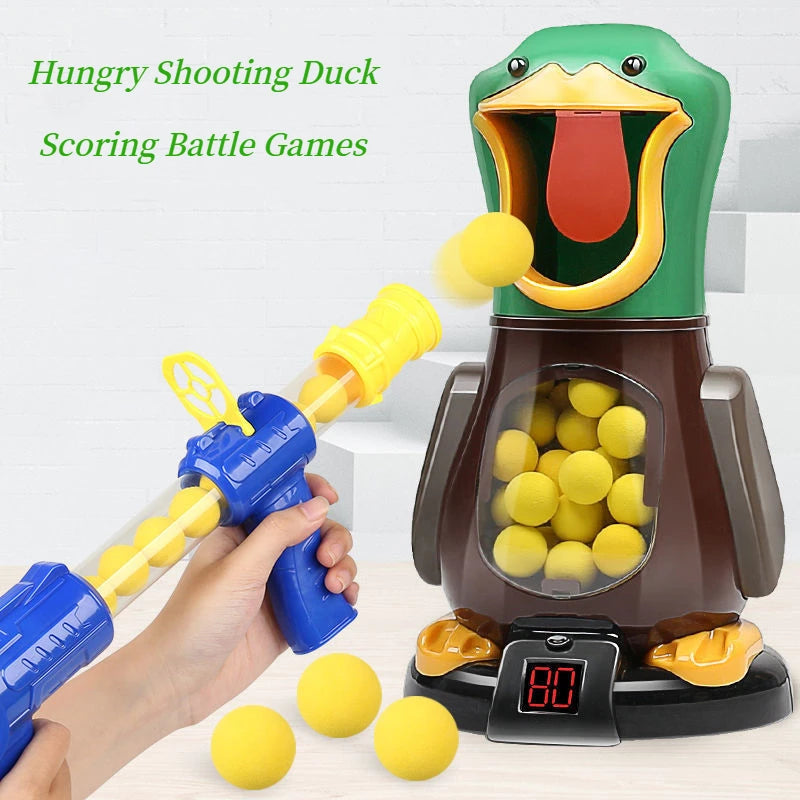 Hungry Shooting Duck Toy Set with Soft Ball Guns by HitMyNeed