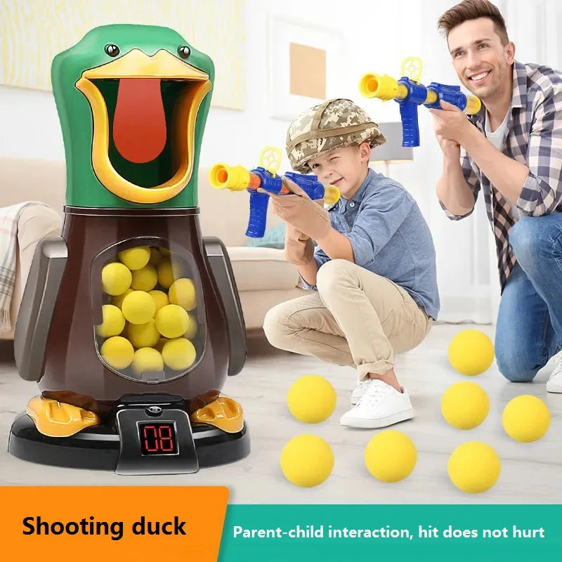 Hungry Shooting Duck Toy Set with Soft Ball Guns by HitMyNeed
