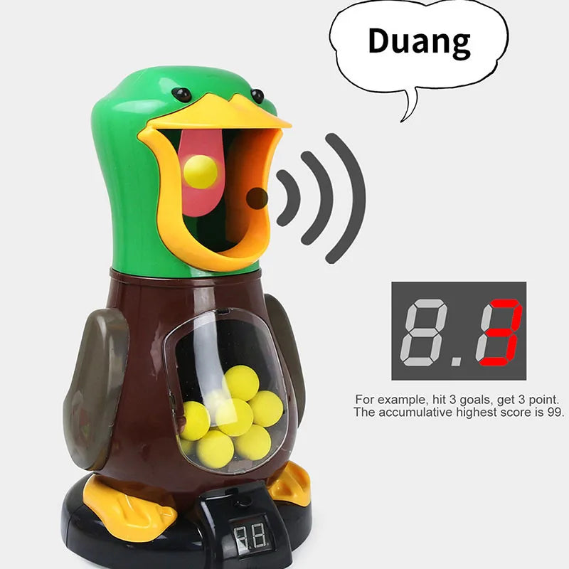 Hungry Shooting Duck Toy Set with Soft Ball Guns by HitMyNeed