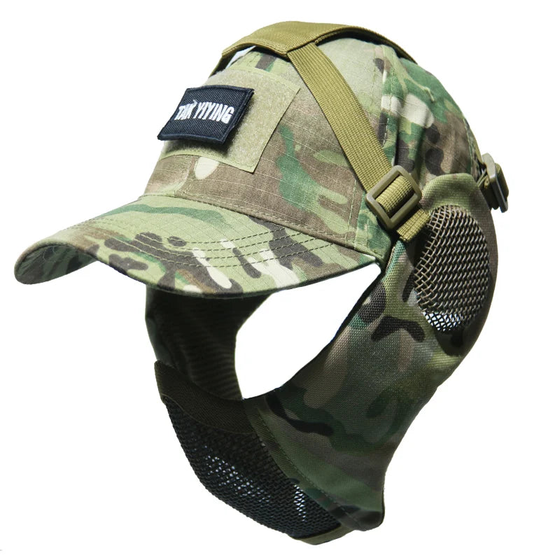 Hunting Foldable Mesh Airsoft Mask with Ear Protection by HitMyNeed