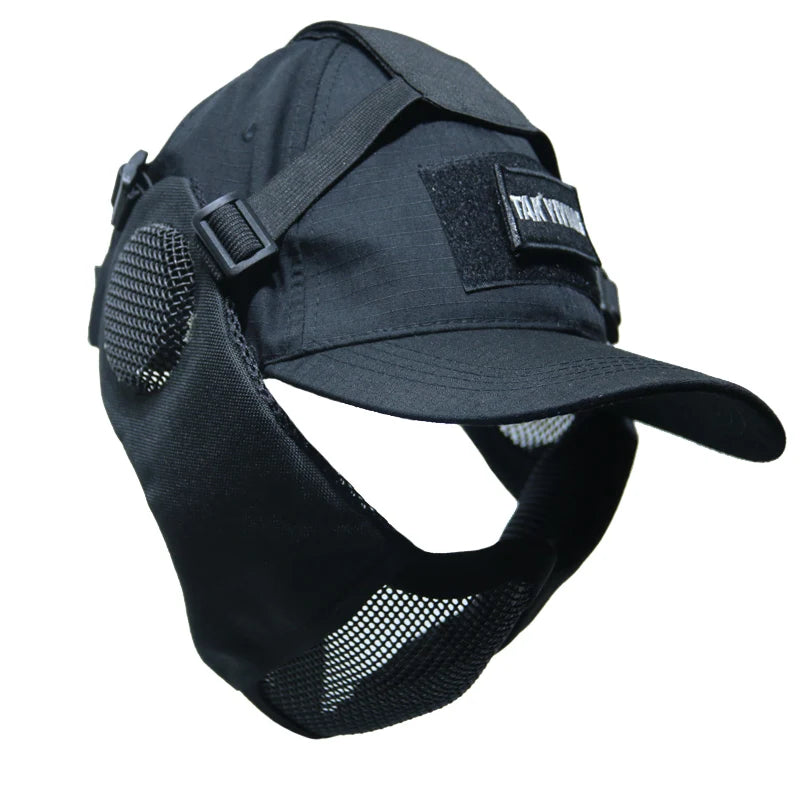 Hunting Foldable Mesh Airsoft Mask with Ear Protection by HitMyNeed