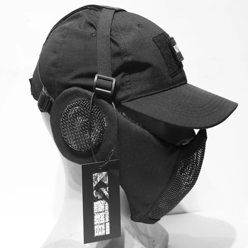 Hunting Foldable Mesh Airsoft Mask with Ear Protection by HitMyNeed