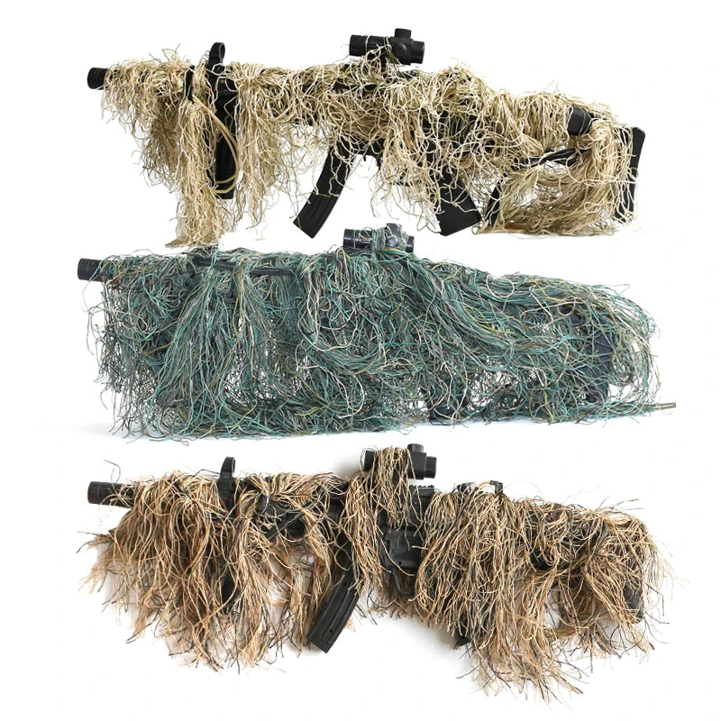 Hunting Ghillie Rifle Rope Wrap Camouflage Cover by HitMyNeed