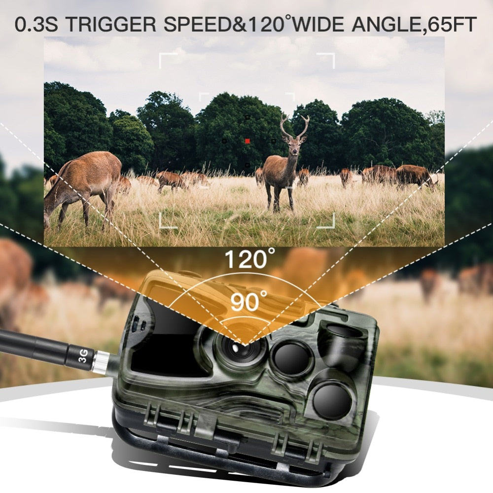 Hunting Trail Camera 16MP 1080P with 3G Connectivity by HitMyNeed