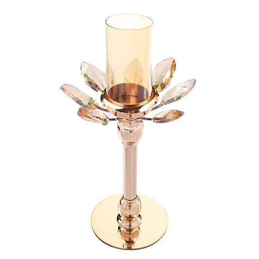 Hurricane Crystal Candle Holder Centerpiece 28cm by HitMyNeed