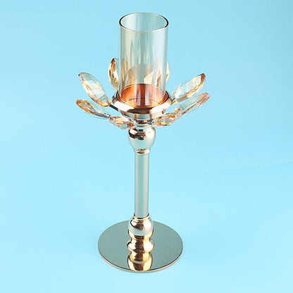 Hurricane Crystal Candle Holder Centerpiece 28cm by HitMyNeed