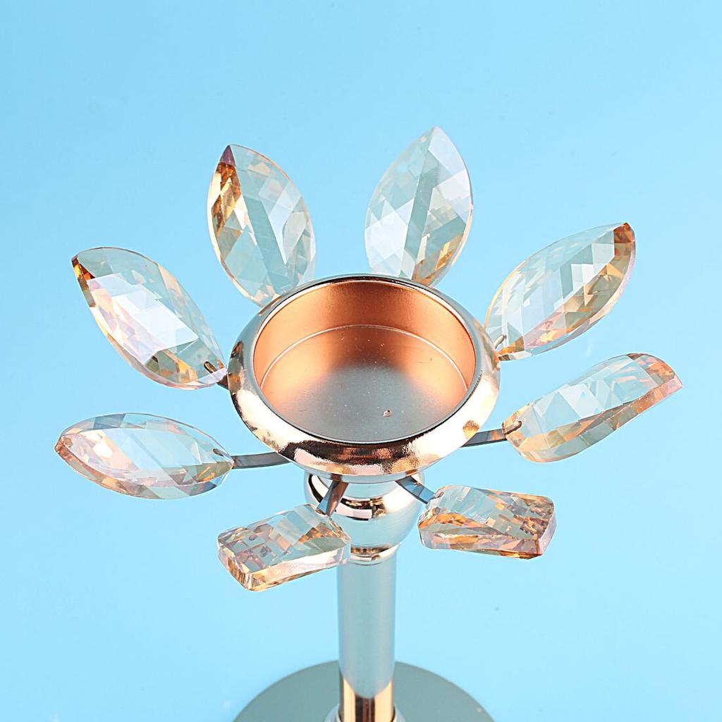 Hurricane Crystal Candle Holder Centerpiece 28cm by HitMyNeed