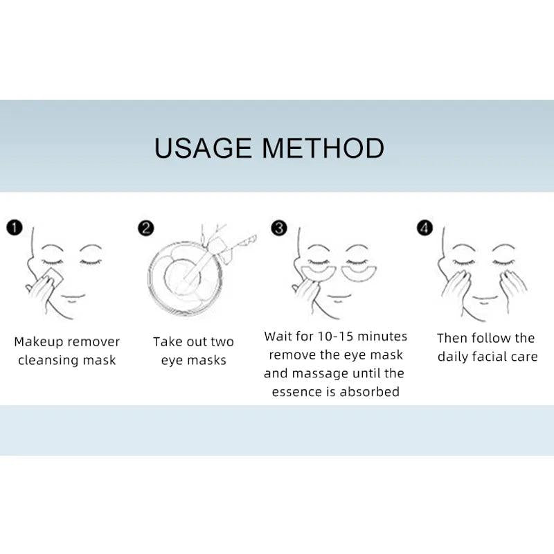 Hyaluronic Acid Gold & Seaweed Collagen Eye Masks by HitMyNeed