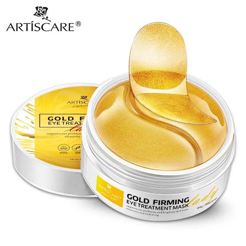 Hyaluronic Acid Gold & Seaweed Collagen Eye Masks gold by HitMyNeed
