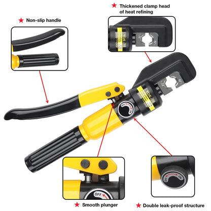 Hydraulic Crimping Pliers 4-120mm² with Dies Set by HitMyNeed