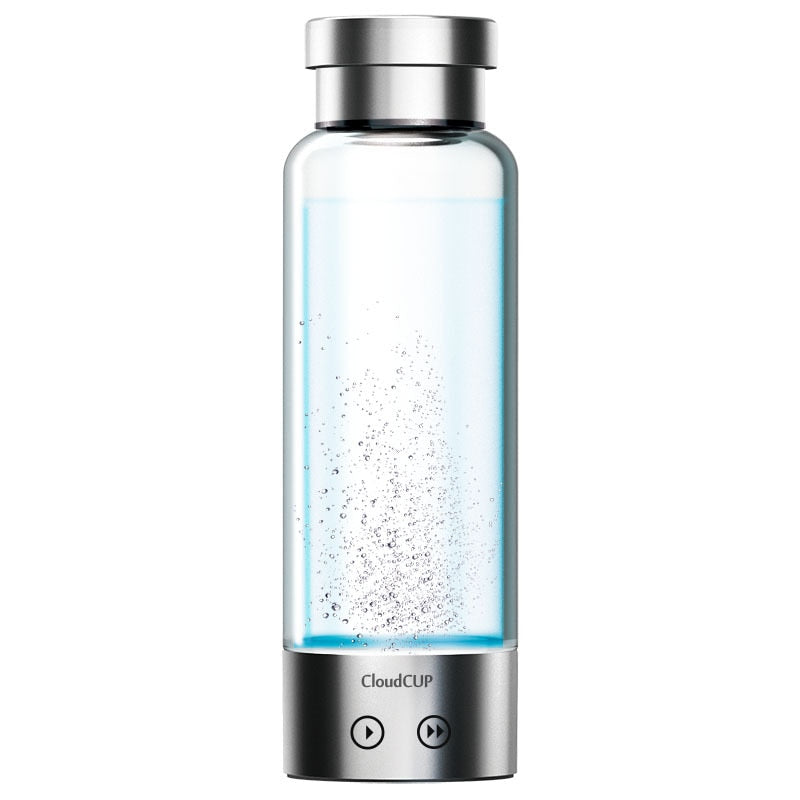 Hydrogen Water Bottle 480mL Rechargeable Glass by HitMyNeed
