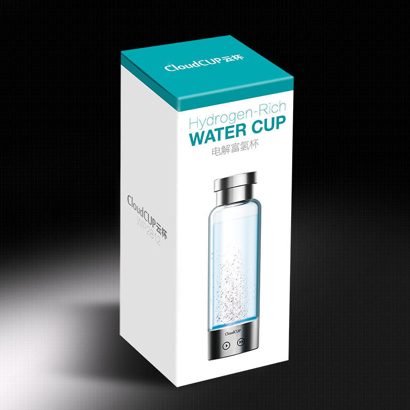 Hydrogen Water Bottle 480mL Rechargeable Glass by HitMyNeed