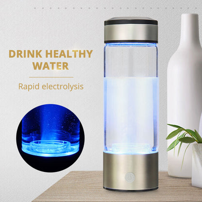 Hydrogen Water Bottle Ionizer with Glass Chamber by HitMyNeed