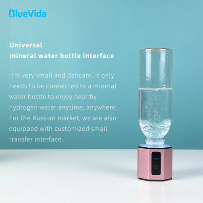 Hydrogen Water Generator Bottle 6000ppb H2 & Inhalation by HitMyNeed