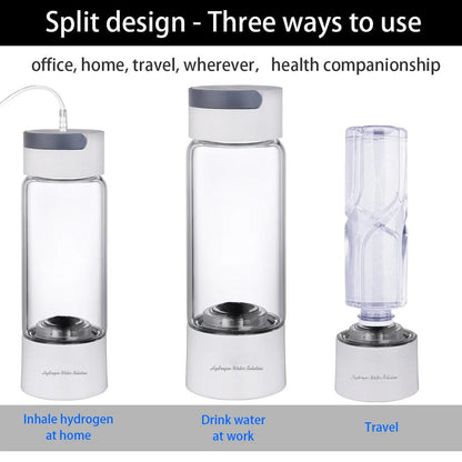 Hydrogen Water Generator Bottle with SPE/PEM 380ml by HitMyNeed