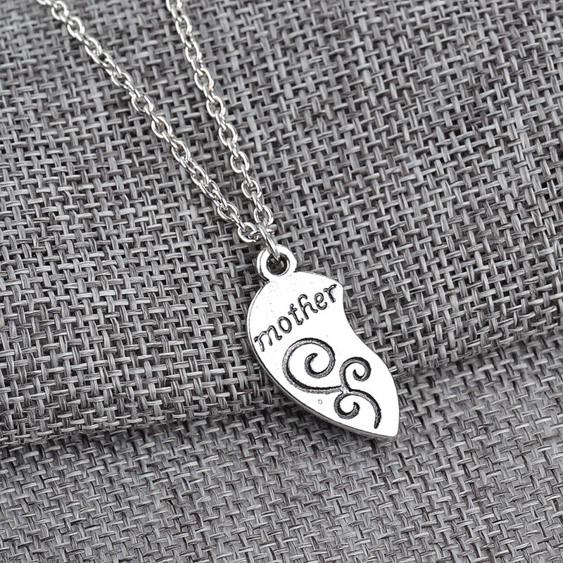 Hypoallergenic Mother Daughter Heart Necklace Set by HitMyNeed