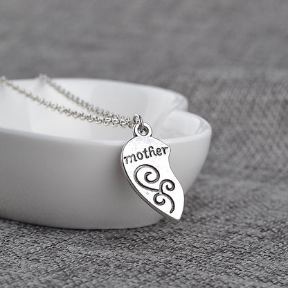 Hypoallergenic Mother Daughter Heart Necklace Set by HitMyNeed