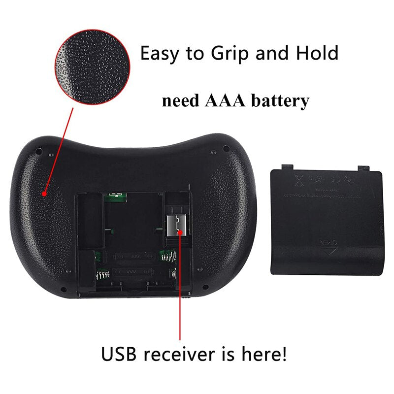 I8 Mini 2.4G Wireless Keyboard with Air Mouse by HitMyNeed