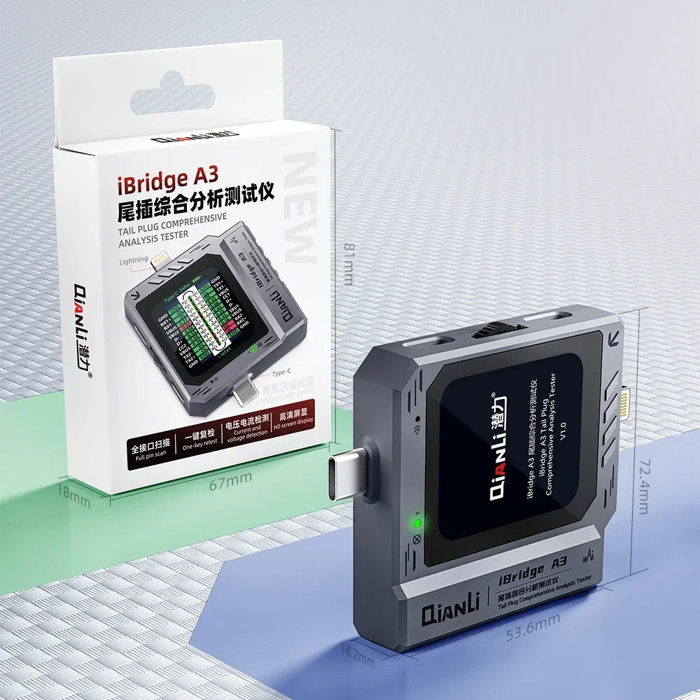 iBridge A3 Mobile Tail Plug Detector Lightning/Type‑C by HitMyNeed