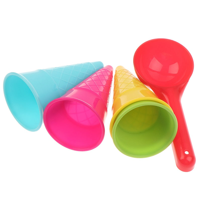 Ice Cream Sand Toy Set - 5 Piece Beach Play Kit by HitMyNeed