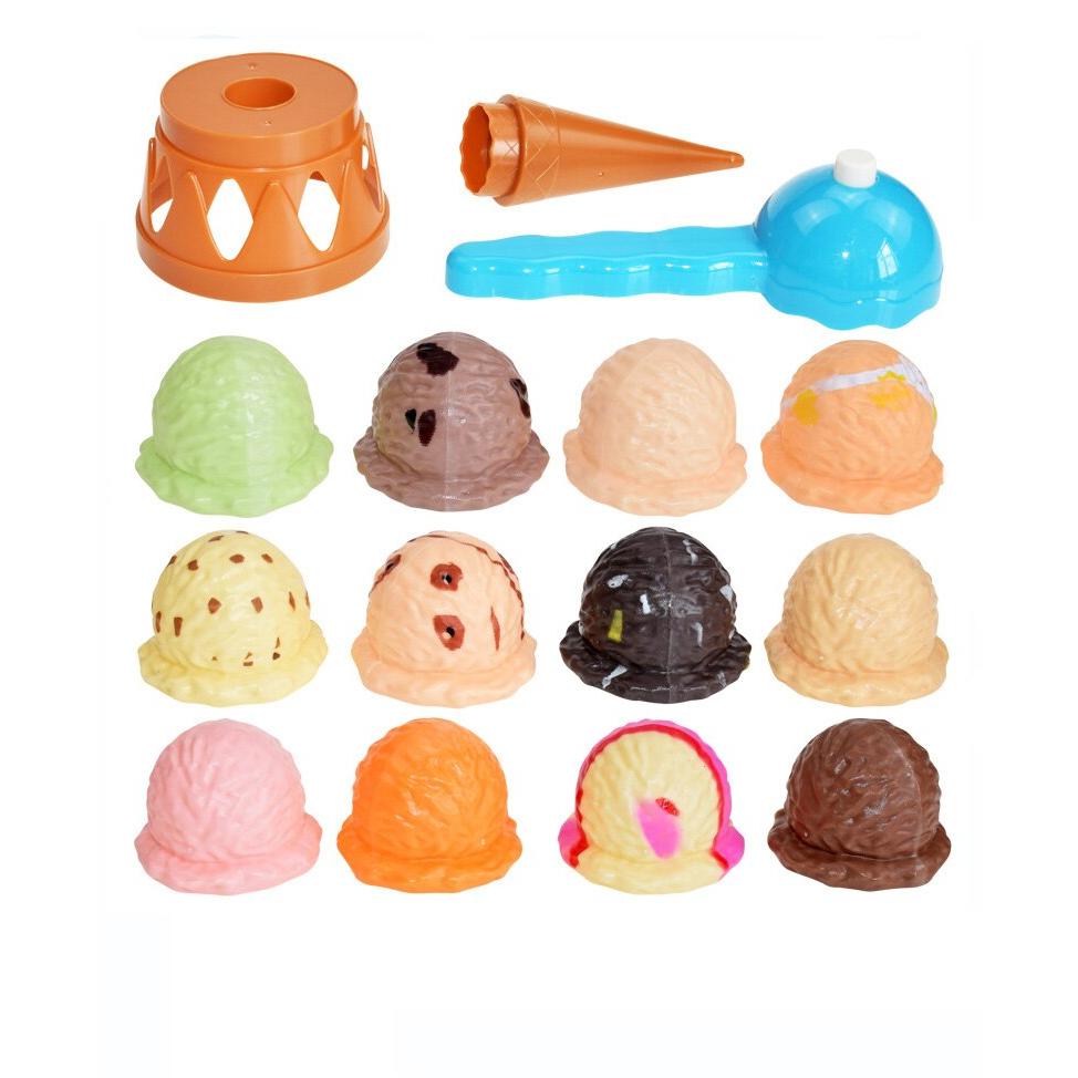 Ice Cream Scoop Toy Set for Kids (15pcs) by HitMyNeed