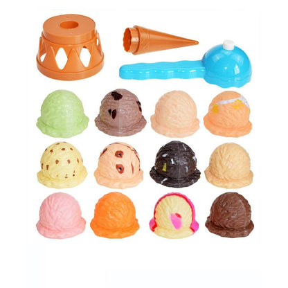 Ice Cream Scoop Toy Set for Kids (15pcs) by HitMyNeed