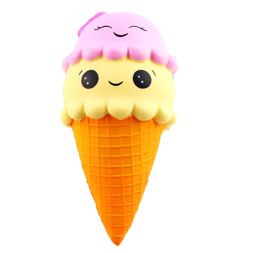 Ice Cream Squishy Stress Reliever Keychain Toy by HitMyNeed