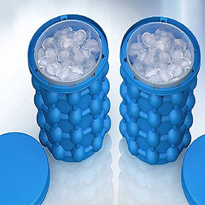 Ice Cube Maker Genie Double-Chamber Ice Cube Tray by HitMyNeed