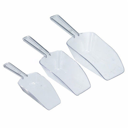 Ice Cube Scoop Set Plastic Shovels (3 Sizes) by HitMyNeed