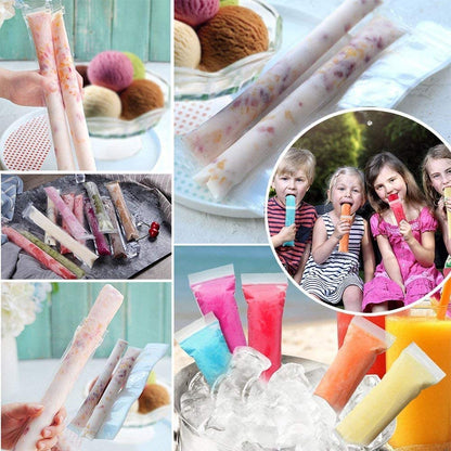 Ice Popsicle Bags with Funnel, 100-Pack by HitMyNeed