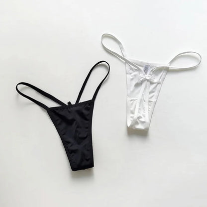 Ice Silk Seamless Brazilian G-String Thong Panties by HitMyNeed