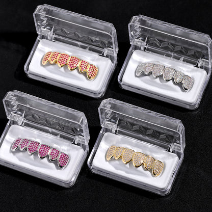 Iced Out CZ Teeth Grillz Set - Gold & Silver Tone by HitMyNeed