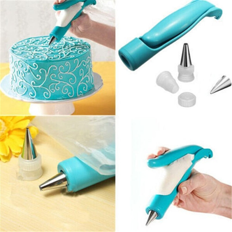 Icing Pen Cake Decorating Tool with Nozzles by HitMyNeed