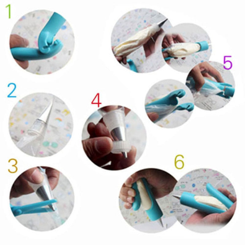 Icing Writing Pen with Reusable Piping Bags by HitMyNeed