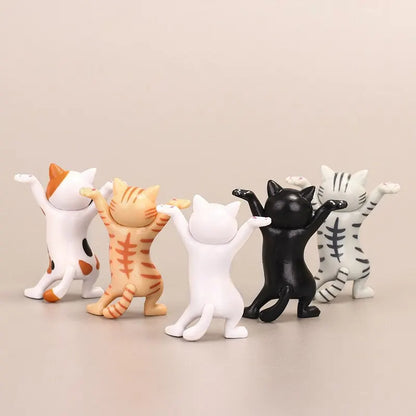 Whimsical Catboy Dance Figurines