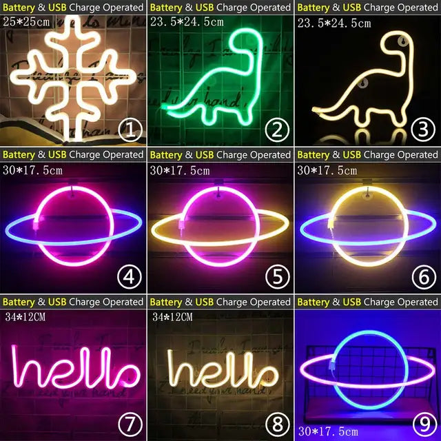 Luminous Charm Neon Decor Lights