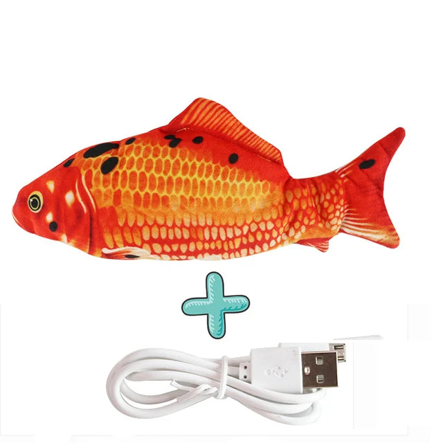 WiggleWhiskers USB Floppy Fish Toy