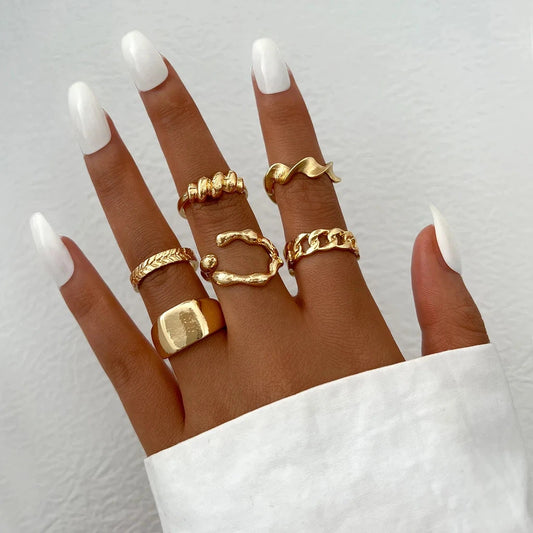 Charm Fusion Vintage Ring Set