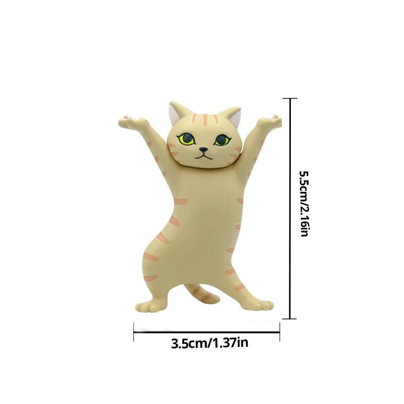 Whimsical Catboy Dance Figurines