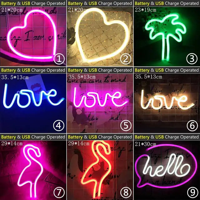 Luminous Charm Neon Decor Lights