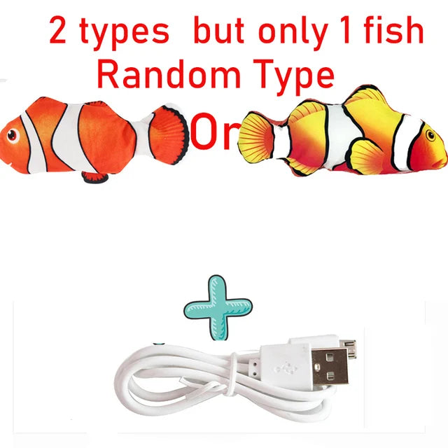 WiggleWhiskers USB Floppy Fish Toy