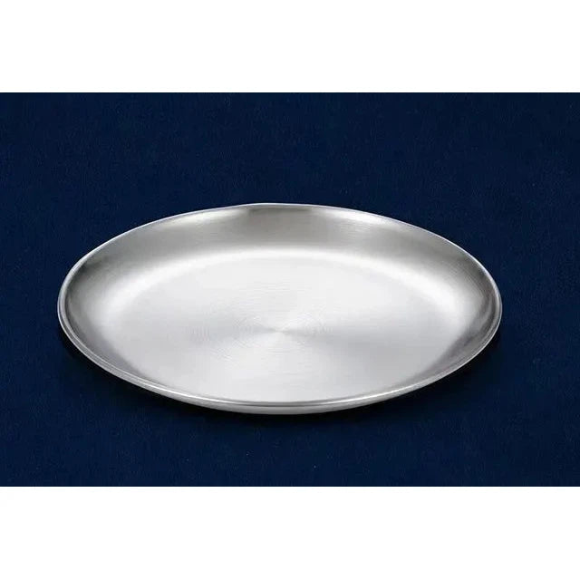 Stainless Sizzle Round BBQ Plate