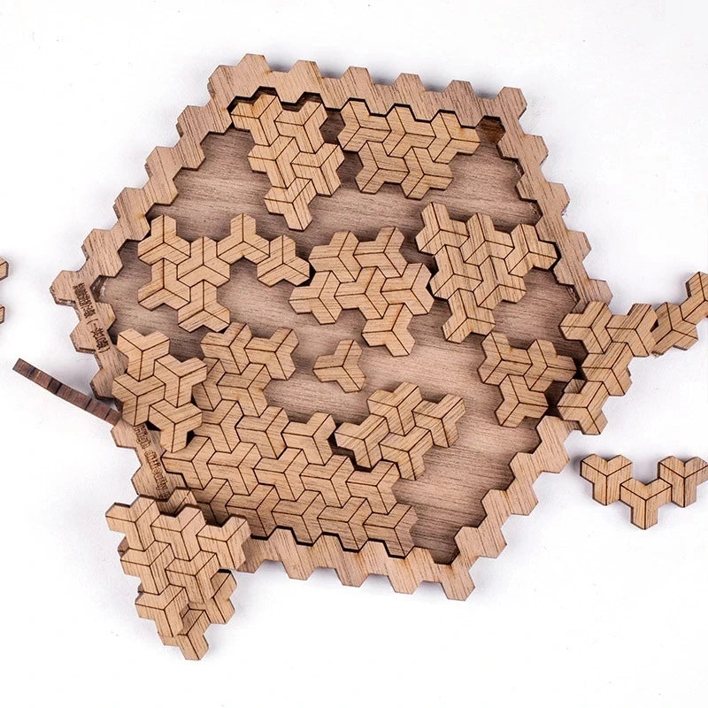 Impossible Wooden Tangram Puzzle for Adults by HitMyNeed