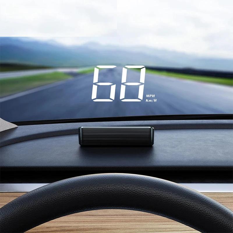In‑Vehicle Digital HUD Speedometer with GPS Compass green-mph by HitMyNeed