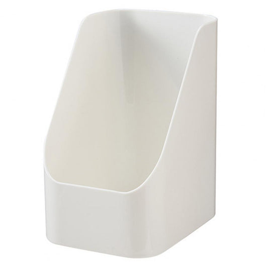 Inclined Plastic Storage Box Organizer for Desktop white by HitMyNeed