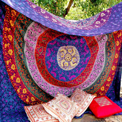 Indian Mandala Wall Hanging Tapestry 200 x 150 cm by HitMyNeed