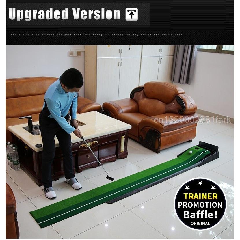 Indoor Golf Putter Trainer with Return Fairway 3m by HitMyNeed