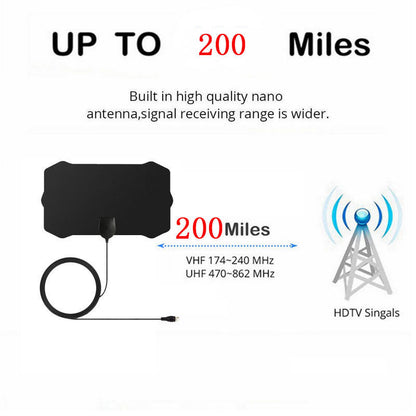 Indoor HDTV Antenna Digital 1080P with Long Range by HitMyNeed